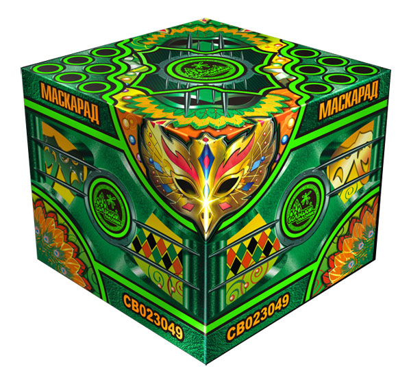 Маскарад: большая батарея салютов на 49 залпов